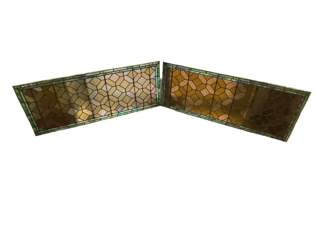 Pair of Rectangular Stained Glass Windows (1 of 6)