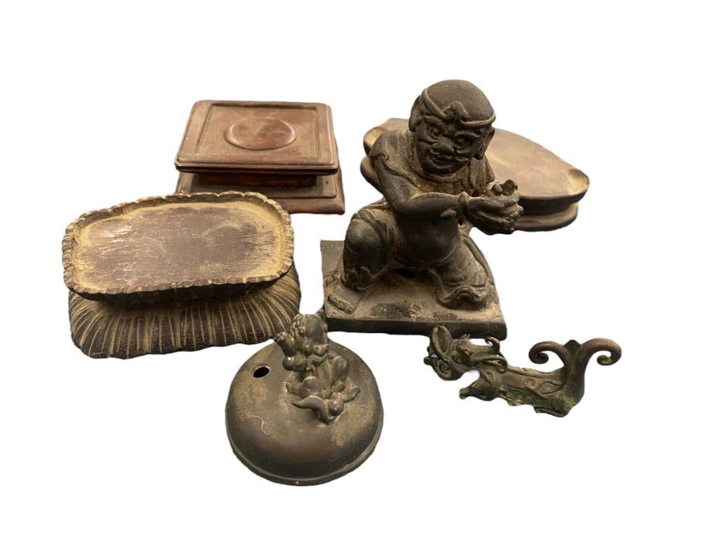 6pc Asian Lot incl. Incense Burner tops & More (1 of 3)