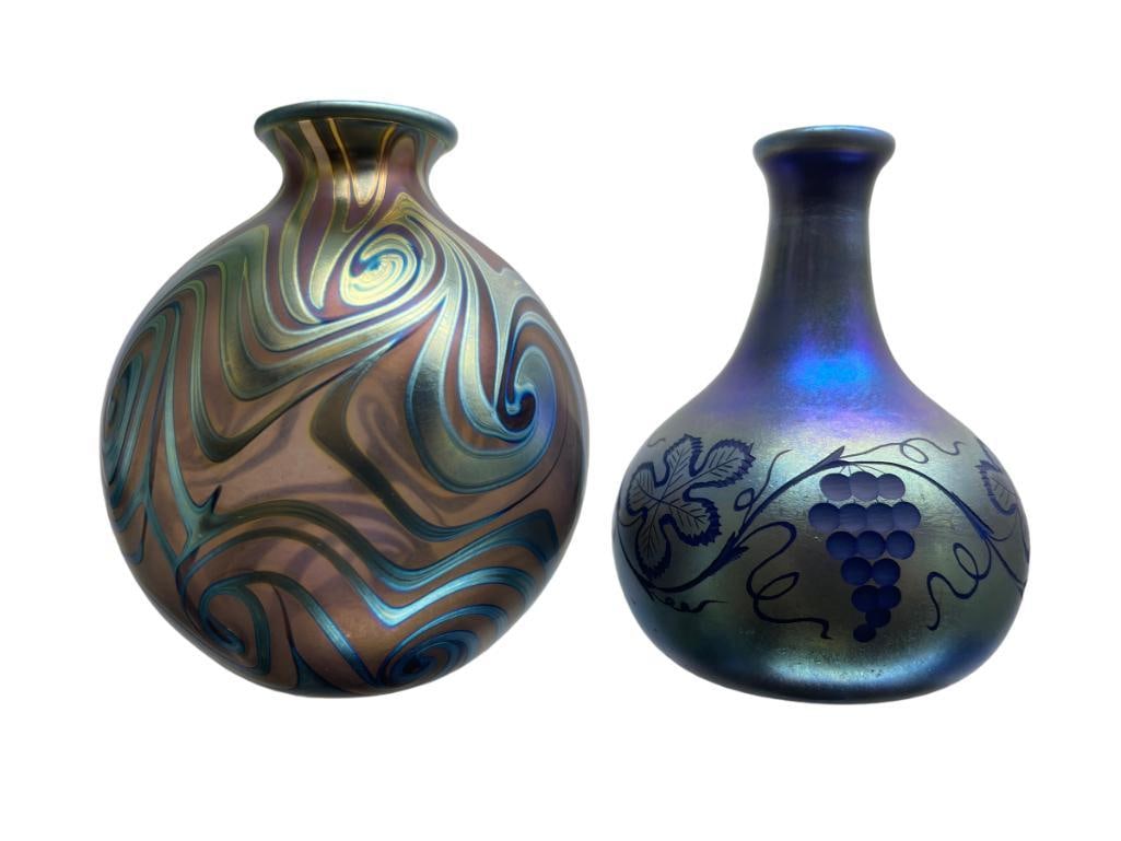 2 Lotton Art Glass Vases (1 of 6)