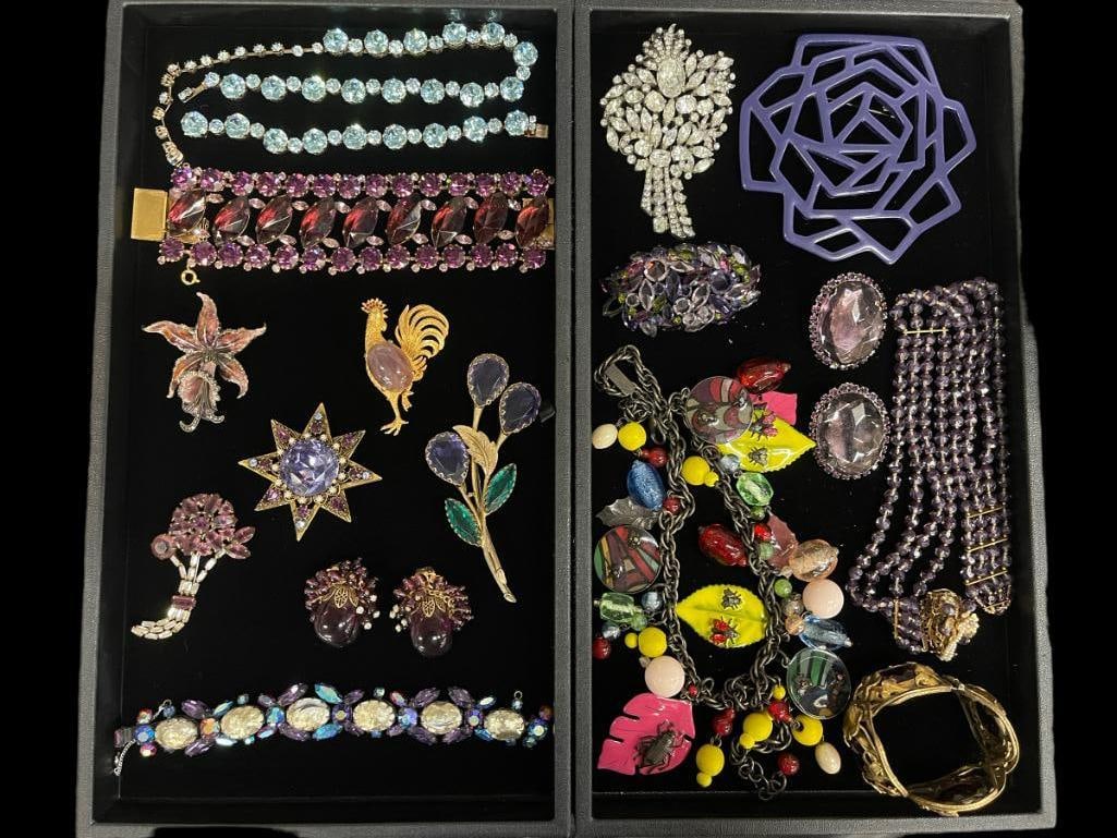 Vintage Costume Jewelry incl. Missoni, Armani & More: Vintage Costume Jewelry inc. Missoni, Armani, Eisenberg, Haskell, etc. Includes bracelets, pins, etc. From the Carole Tannenbaum Collection