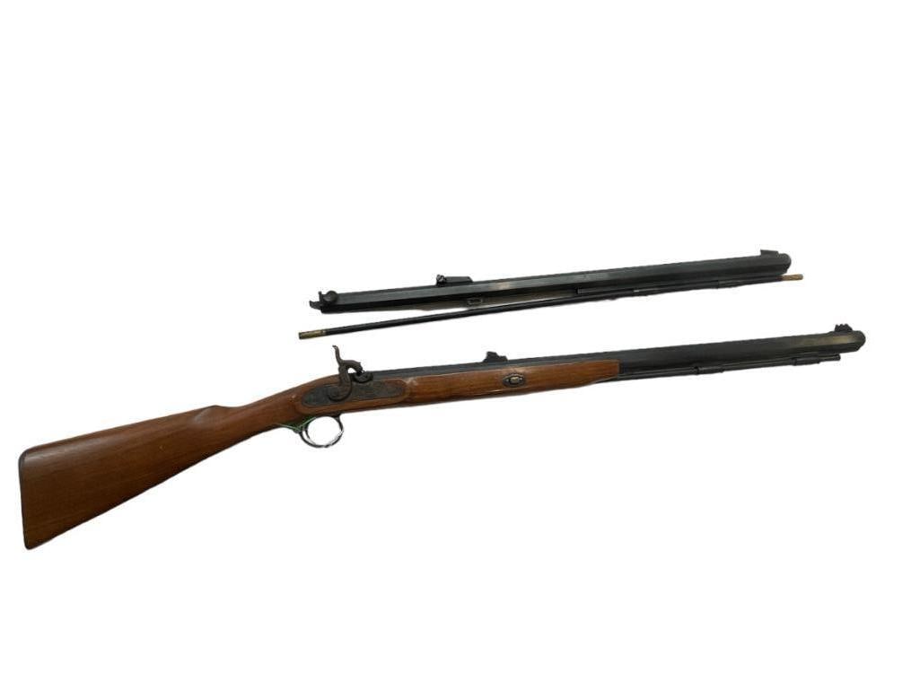 50 Caliber Black Powder Rifle: 50 caliber black powder rifle with octagon barrel also with extra 50 caliber Thompson renegade octagon barrel
