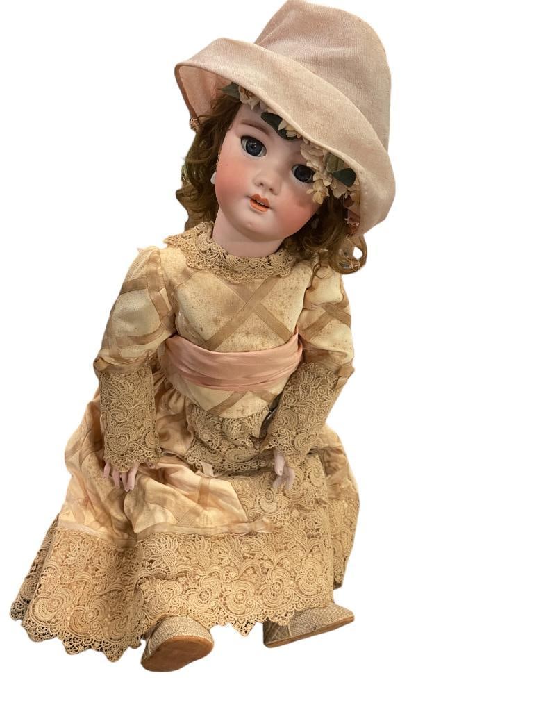 27" Bisque Head Doll Marked DEP12 (1 of 5)