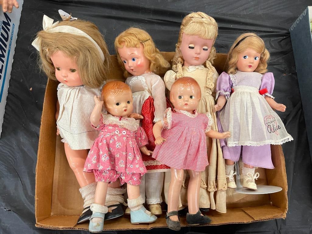 6 Composition Dolls (1 of 3)