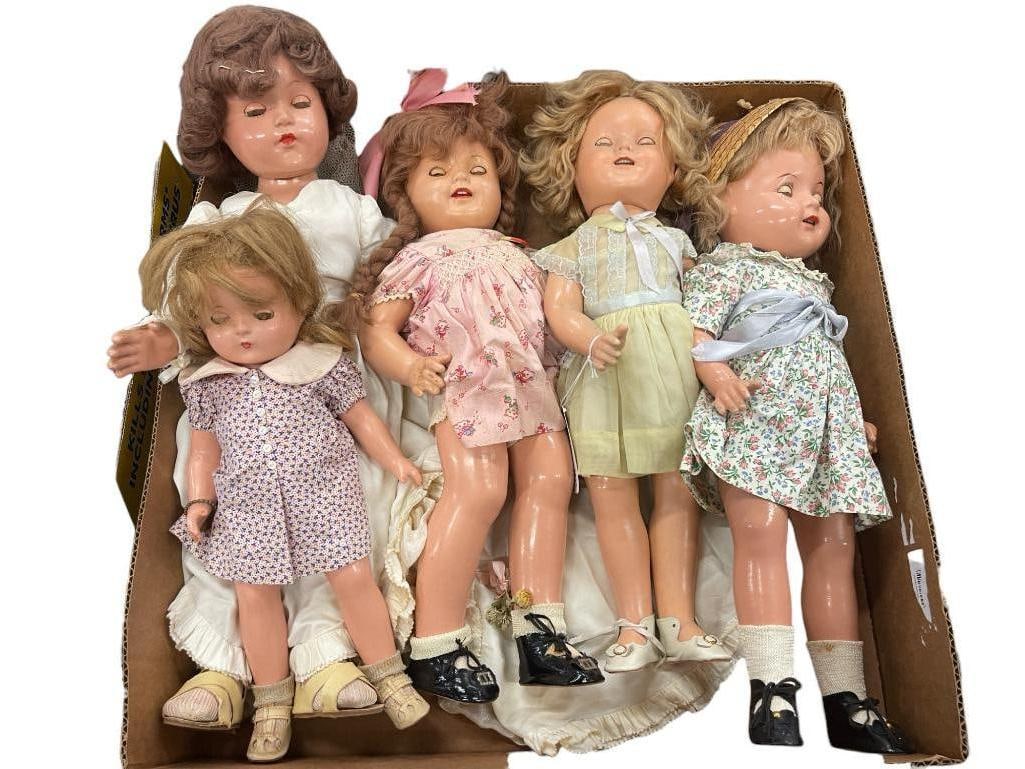 Mixed Lot 5 Composition Dolls incl. Effanbee (1 of 1)