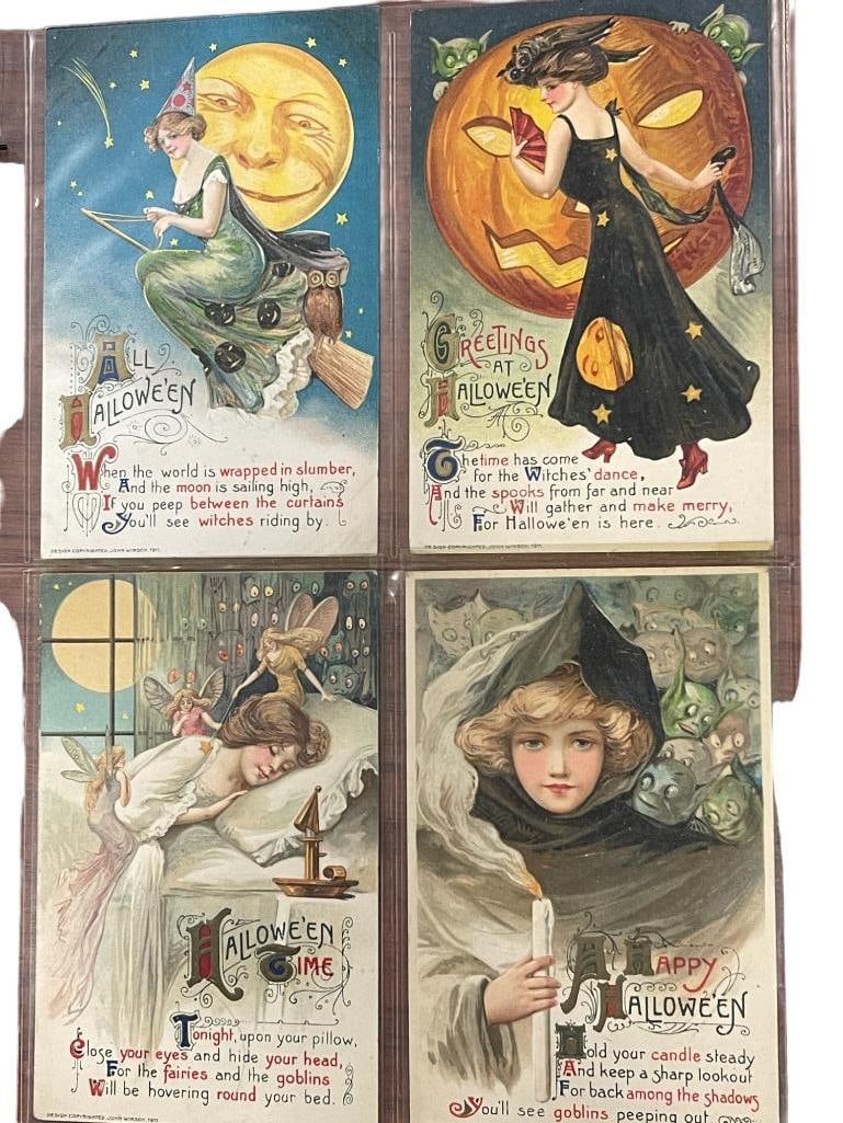 8 Embossed Halloween Postcards (1 of 4)