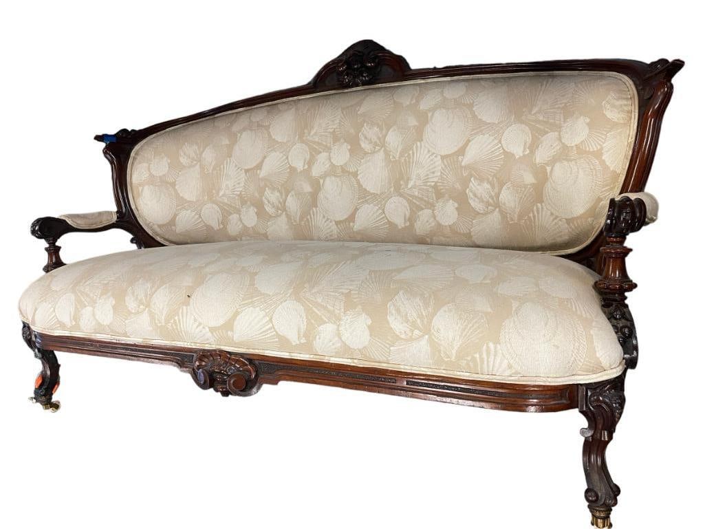 Victorian Walnut Sofa (1 of 7)