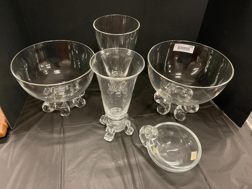 Group of Steuben incl. 2 Large Bowls, etc (1 of 6)