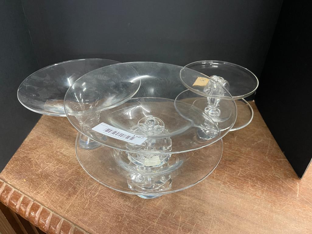 Group of Steuben incl compotes, bowls, etc (1 of 4)