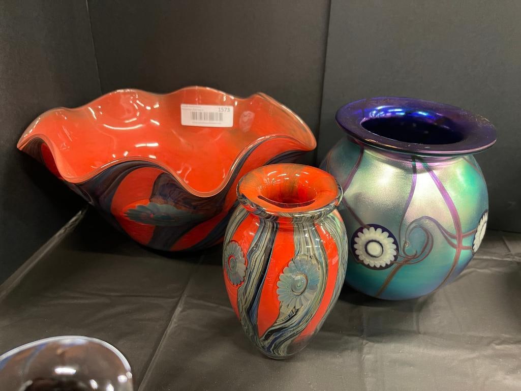 3 pcs. Eickholt Art Glass (1 of 5)