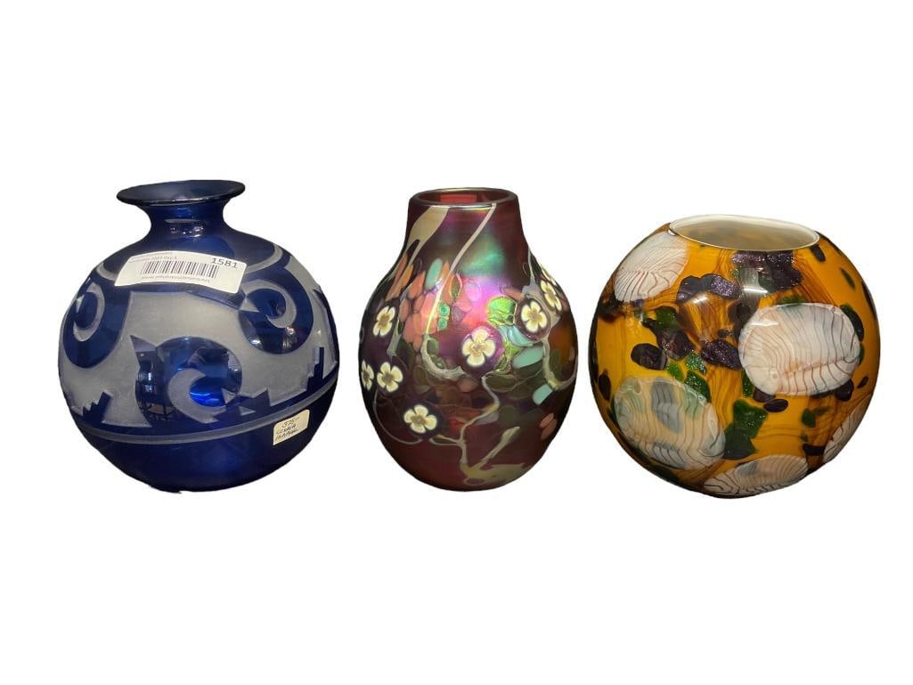 Group of Art Glass incl. Signed Bush, etc (1 of 7)