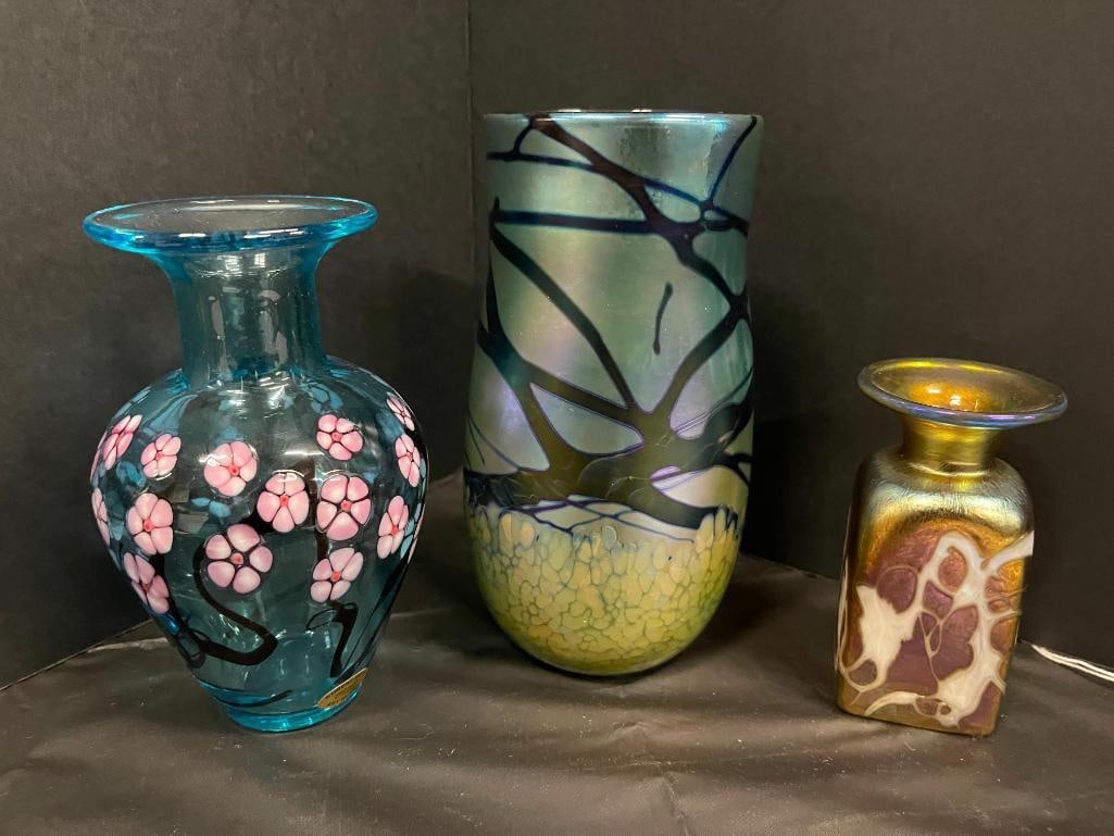 3 pcs. Art Glass incl. Robert Held & Elain Hyde (1 of 6)