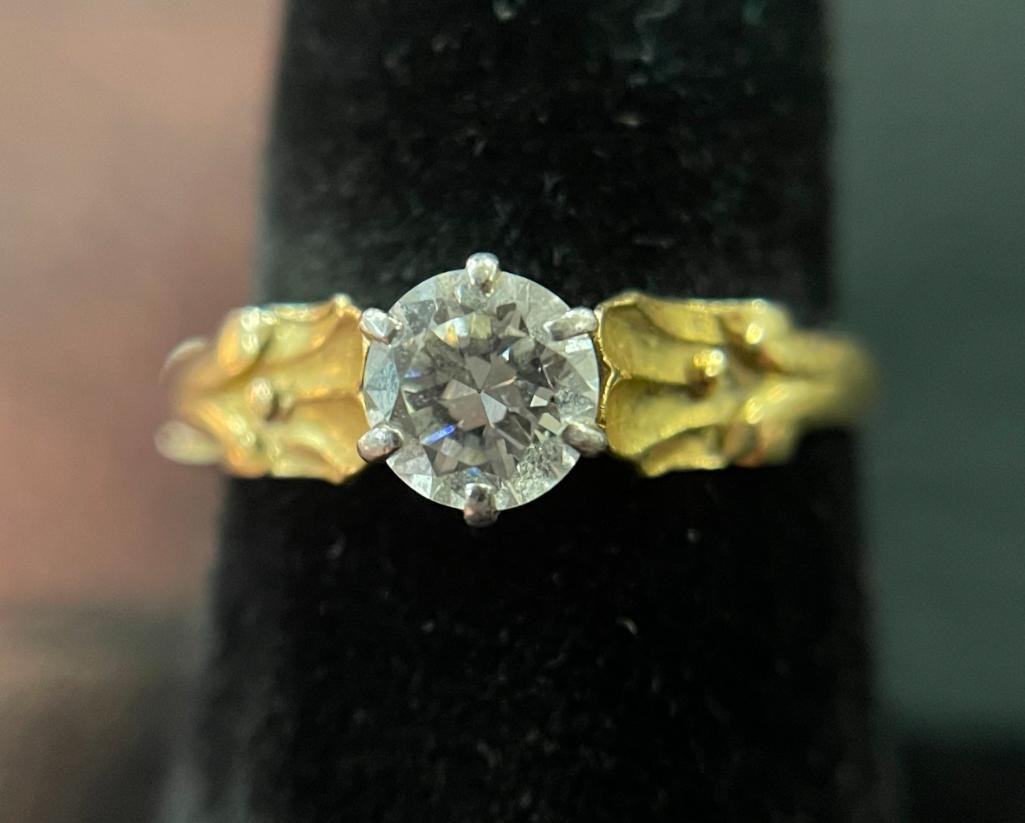 Georg Jensen 18K Gold Ring with Diamond (1 of 8)