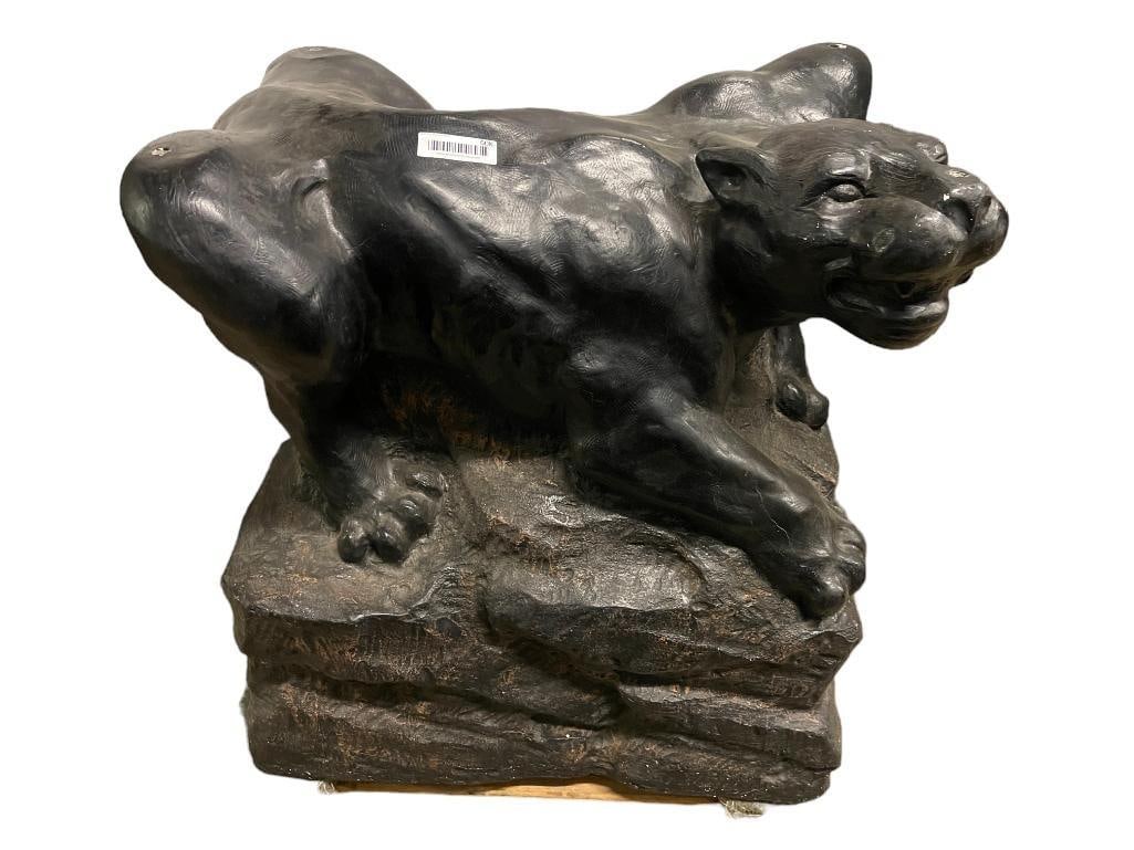 Bronze Finish Plaster Black Panther Table Base (1 of 10)