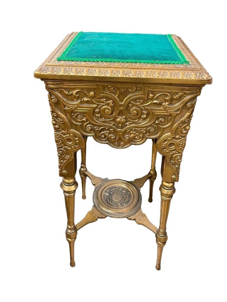 Gold Gilt & Painted Wood Side table (1 of 6)
