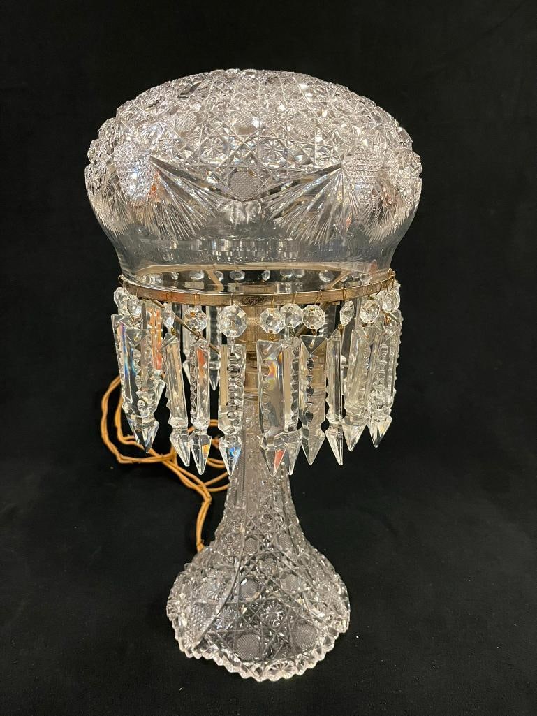 Cut Glass Lamp: Cut Glass Lamp