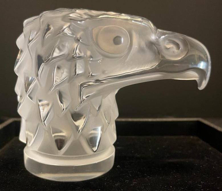 Lalique Eagle Head Paperweight (1 of 6)