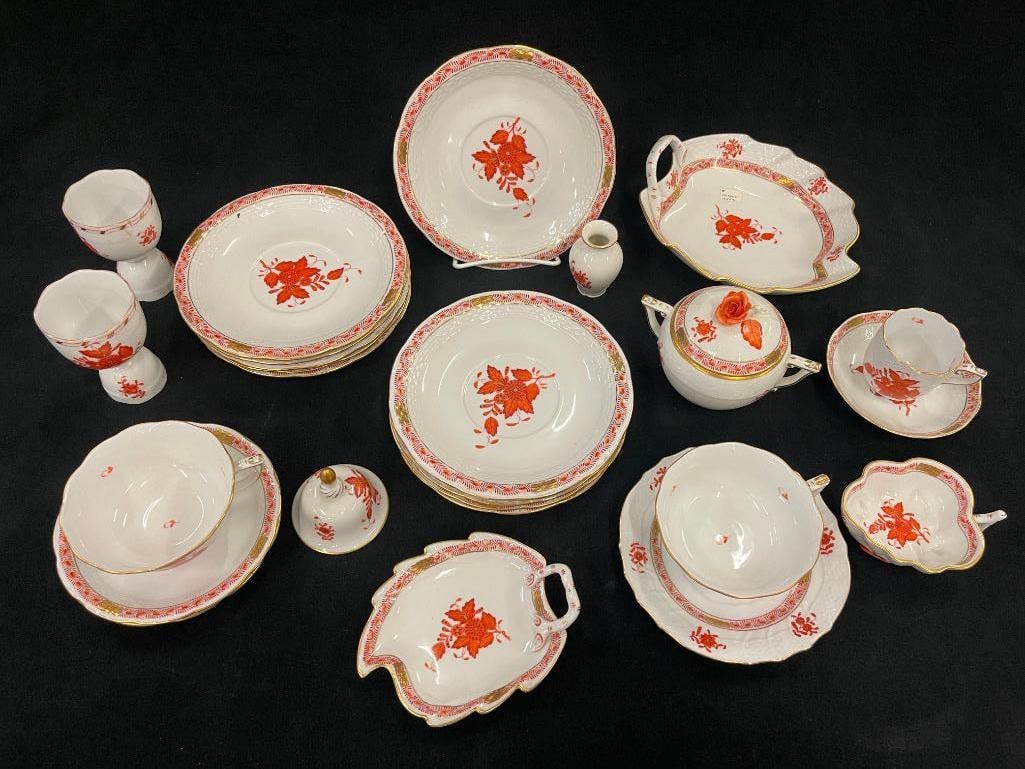 Herend Chinese Bouquet Rust Mixed lot (1 of 10)