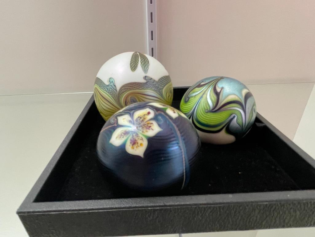 Orient & Flume Paperweights and Advertising Sign (1 of 3)