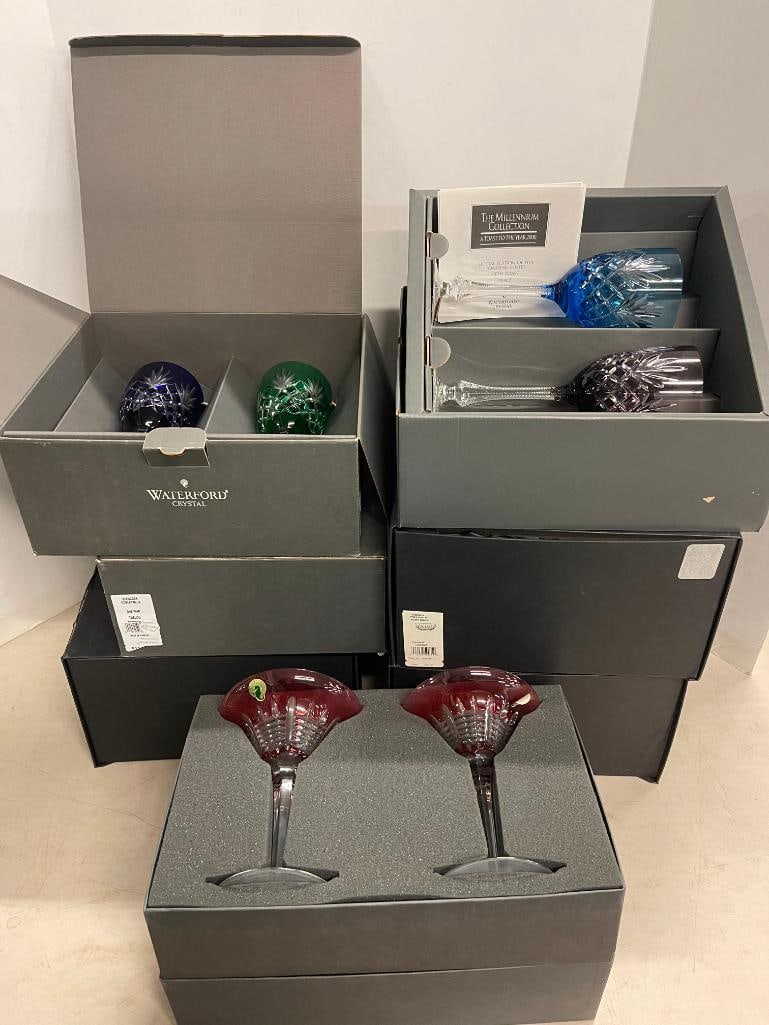 Waterford Crystal Glasses, Bowls, & Faberge Goblets (1 of 9)
