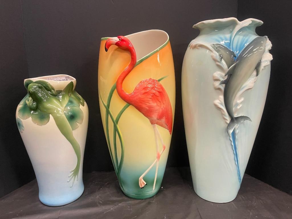 Franz Assorted Vase Lot incl. Dolphins & More (1 of 6)