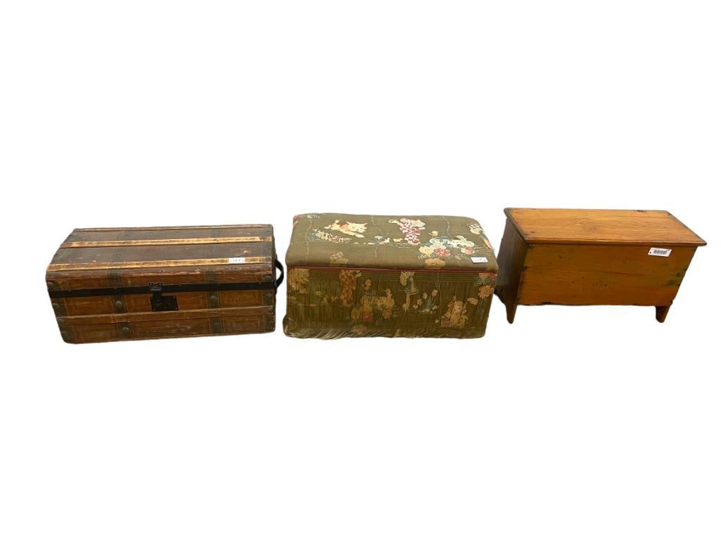 3 Doll Chests & Clothing Auction