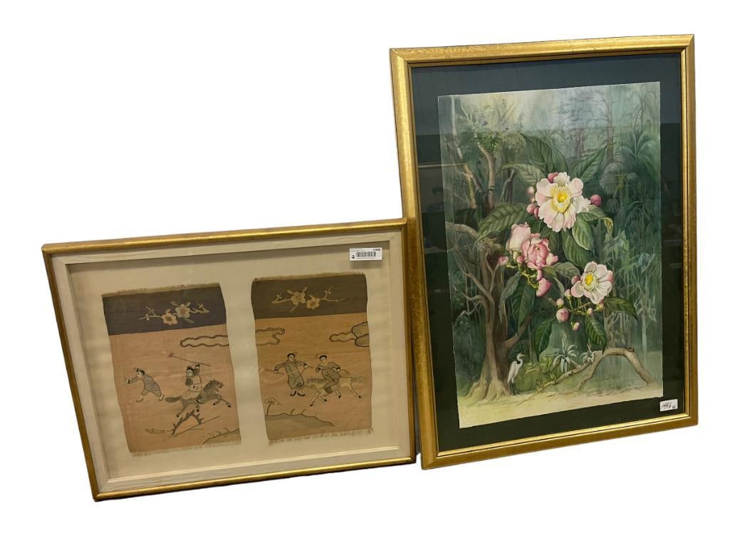 Chinese Fabric Panes & Margaret Mee Signed Print (1 of 8)