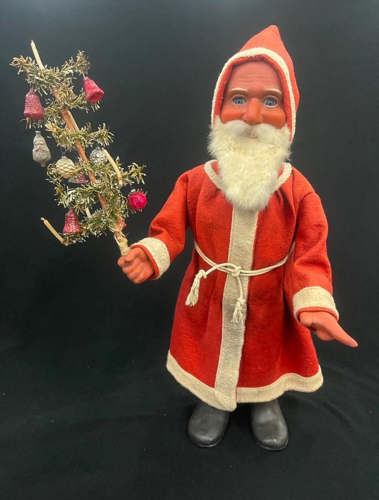 Late 1800's Clockwork Nodder Santa (1 of 6)