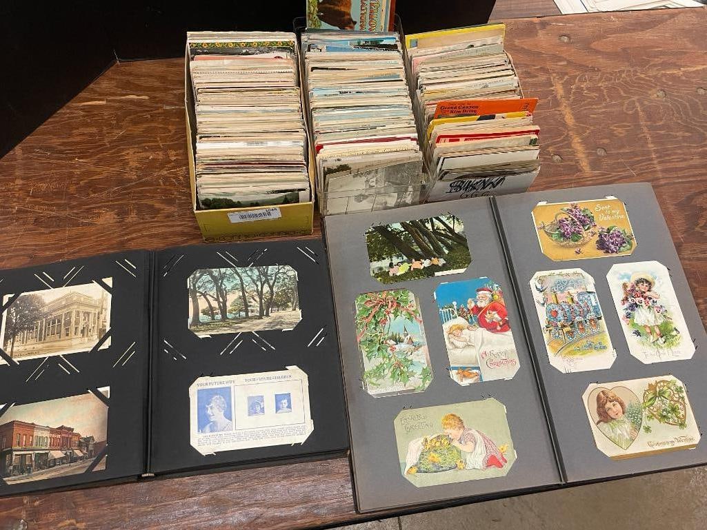 Approx. 1500 Postcards, 2 Albums & Loose incl. Holiday, Various States & More (1 of 13)