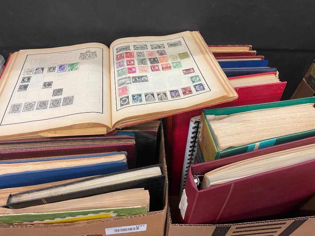 2 Boxes of Stamp Albums incl. U.S. and Foreign (1 of 19)