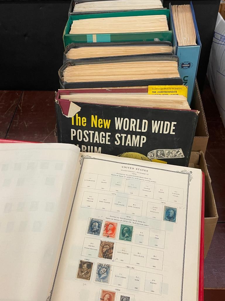 9 Albums of Mixed Stamps incl. U.S. and Foreign (1 of 20)