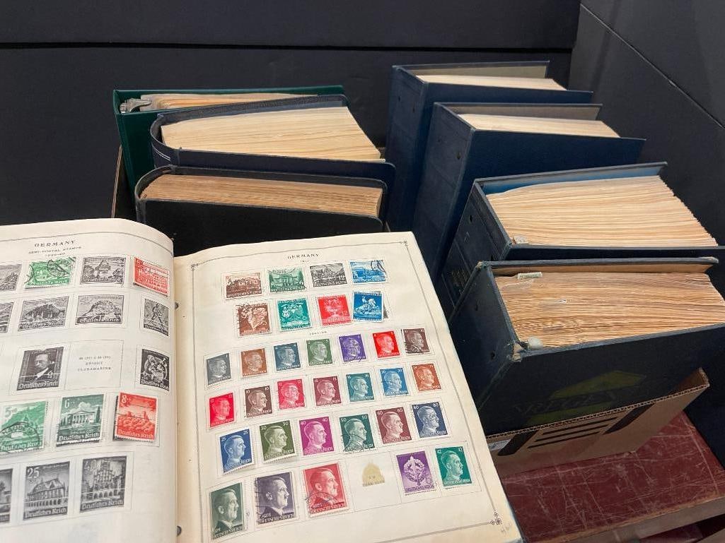 2 Boxes Mixed U.S. & Foreign Stamps in Binders (1 of 20)