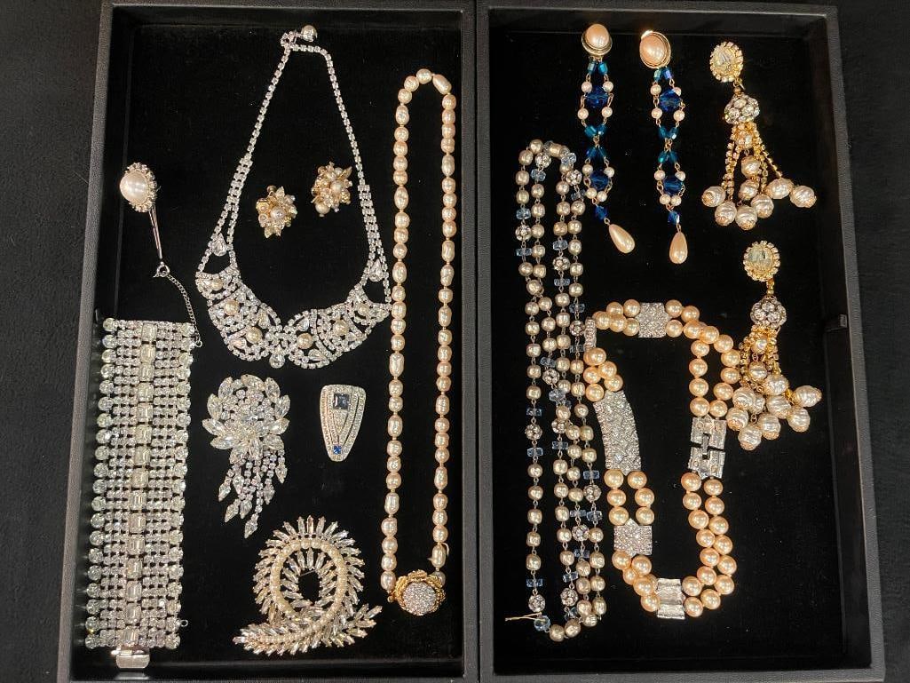 Assorted lot of costume jewelry, some signed Vendome, Alice Caviness and more (1 of 10)