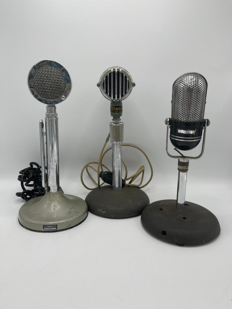 Group of 3 microphones, including Astatic, Olson and more (1 of 9)