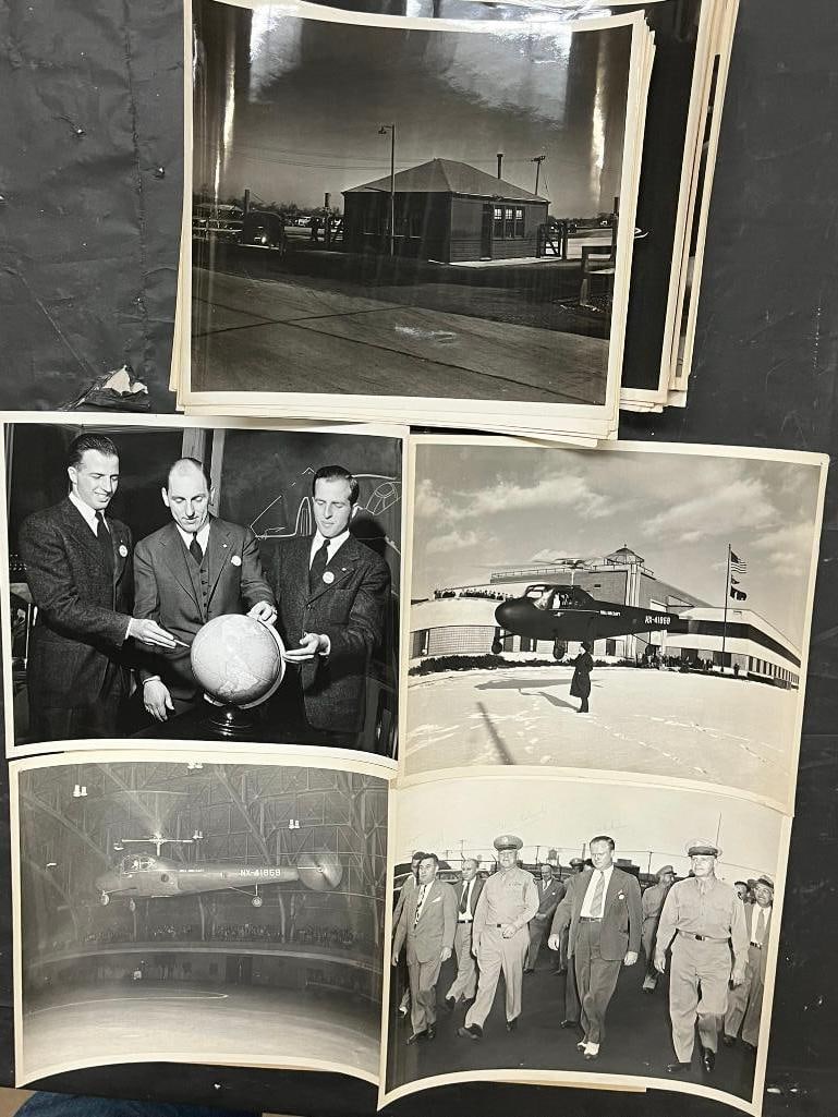 Group of 1940's Bell Aircraft Photos: Group of 1940's Bell Aircraft Photos. Approx. 60 pieces.