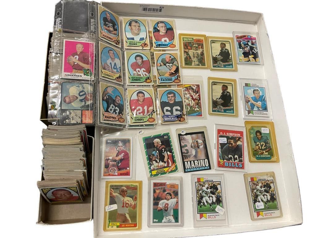 Vintage group of Football card, O.J. Simpson, Joe Montana, Dan Marino and more (1 of 10)