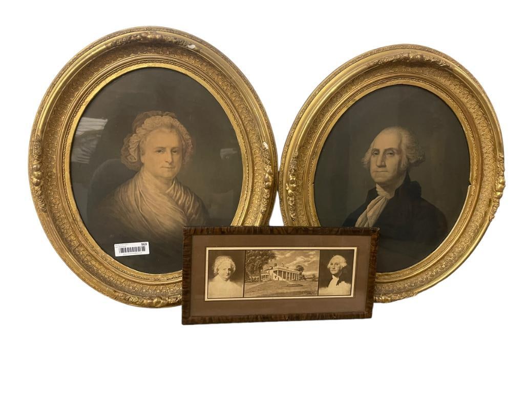 Group of George and Martha Washington prints (1 of 7)