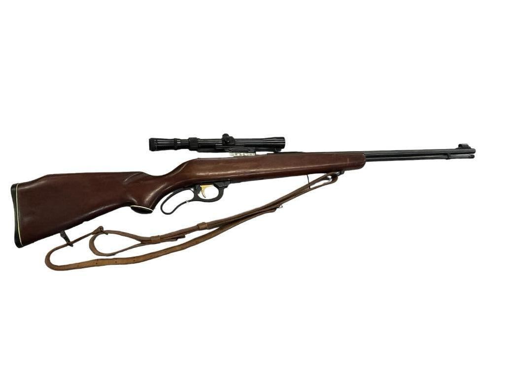 Marlin Model 57 lever action rifle .22 magnum with tasco scope: Marlin Model 57 lever action rifle .22 magnum with tasco scope