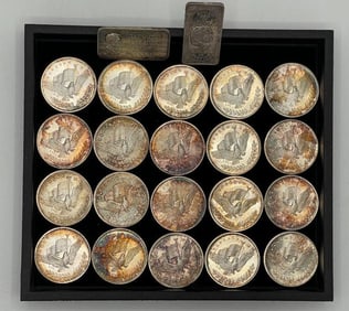 Group of 22 1oz .999 Silver rounds and bars