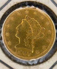U.S. 1907 $2.50 Liberty Head gold coin