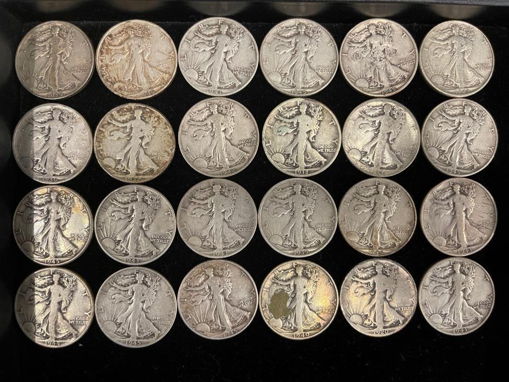 Group of Walking Liberty Halves (1 of 6)