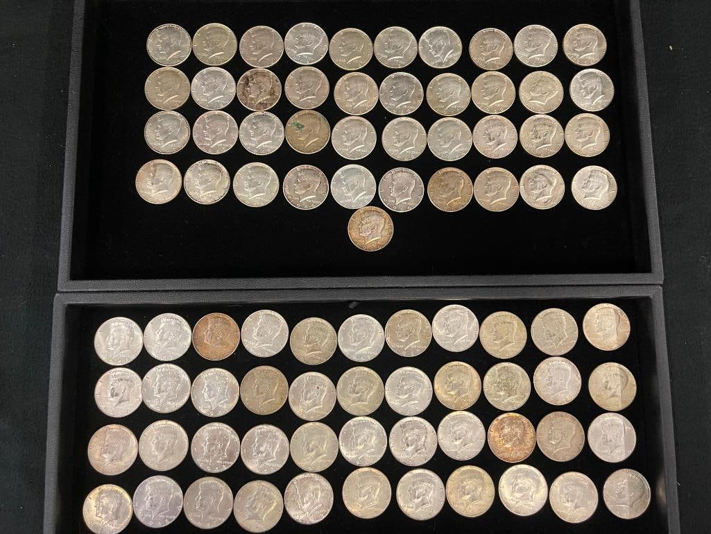 Group of 1966, 1967 and 1968 Kennedy Halves (1 of 7)