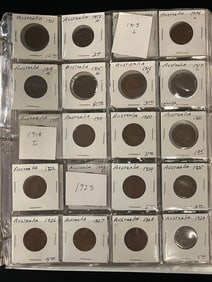 Australia Half Penny, Penny and 3 Pence collection