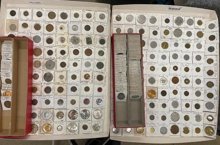 Large group of Coronation tokens, merchandise tokens and more