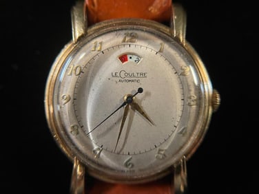 Lecoultre Powermatic A1193 Power Reserve Gold Filled Mens Wristwatch