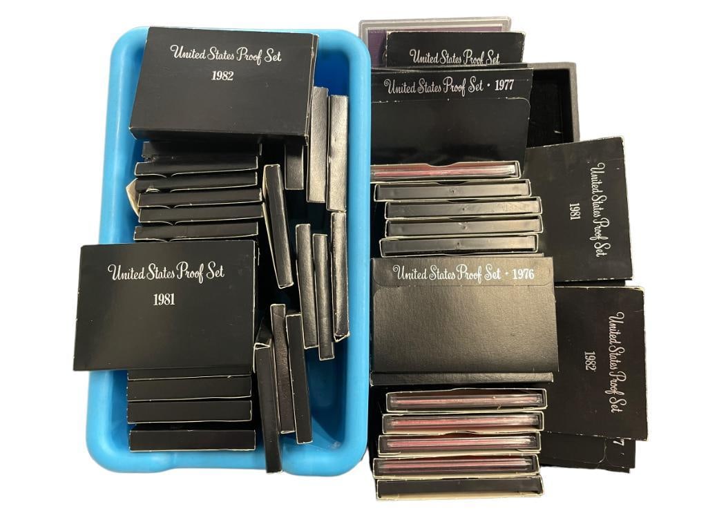 Mixed group of 1970's, 1980's U.S. Proof Sets (1 of 7)