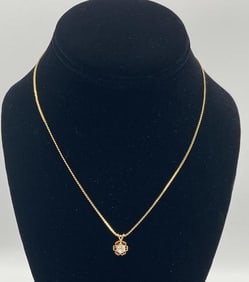 14k gold chain with Approx. 1/2 carat diamond