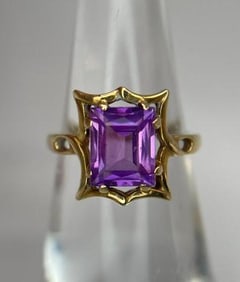 10k gold with Amethyst ring