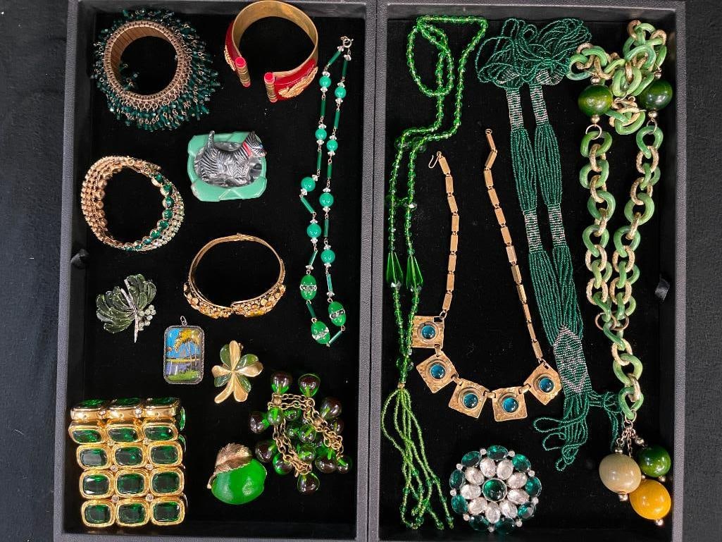 Costume jewelry by Kenneth Lane, Collette Harmon, bakelite, celluloid scotty dog and more (1 of 12)
