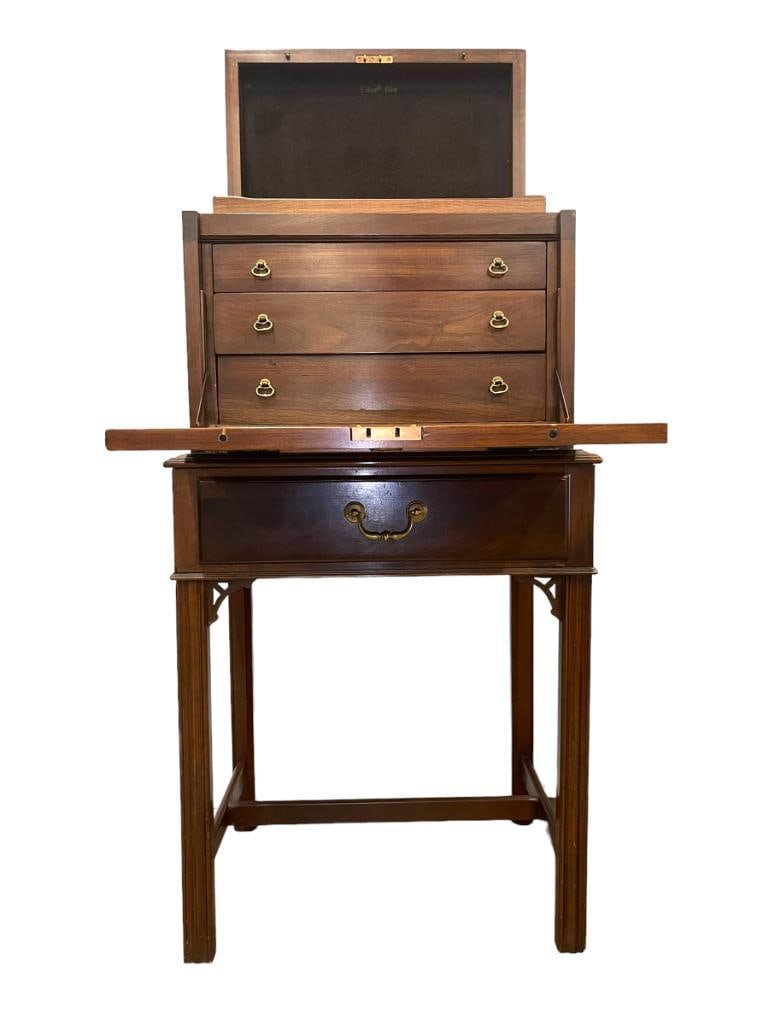 Ethan Allen Silver chest on stand (1 of 10)