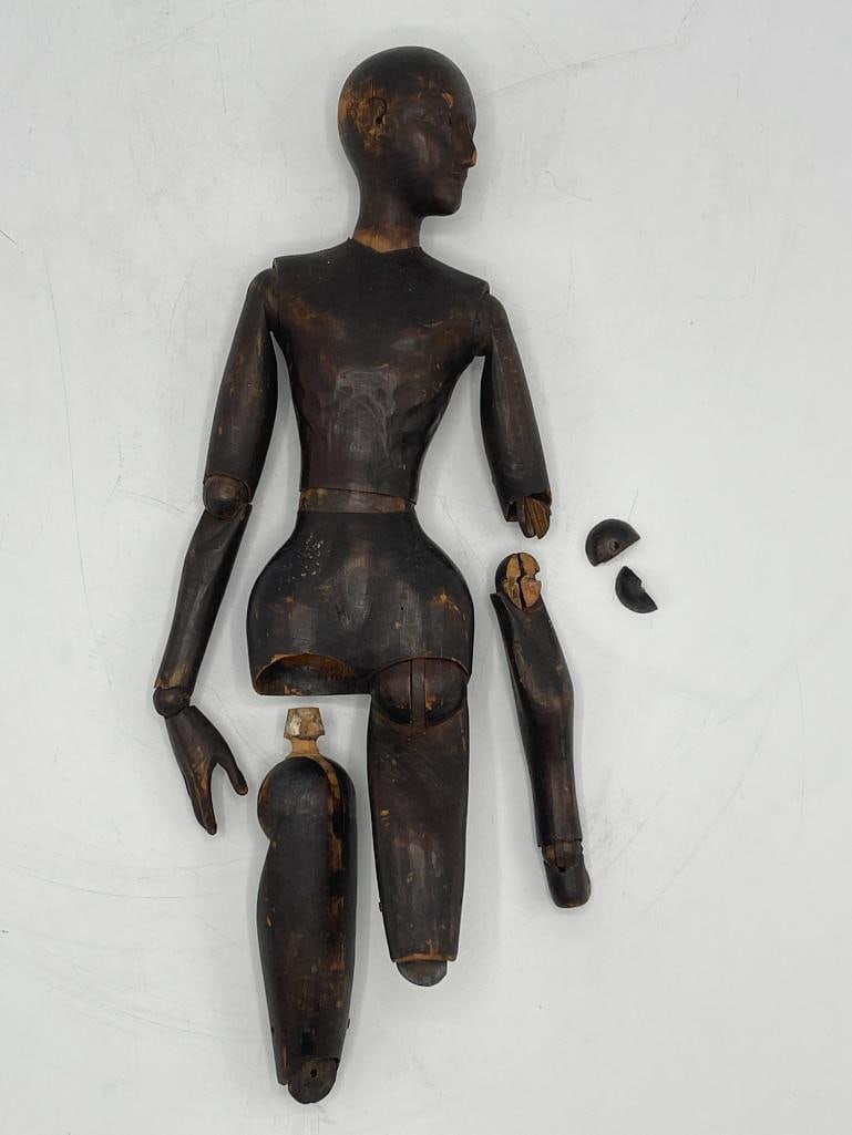 Carved wood Artists lay figure - mannequin (1 of 8)